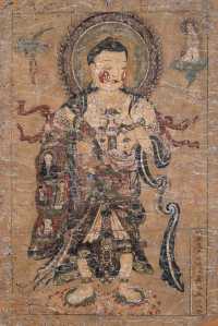 隋开皇九年（公元589） 敦煌彩绘佛像